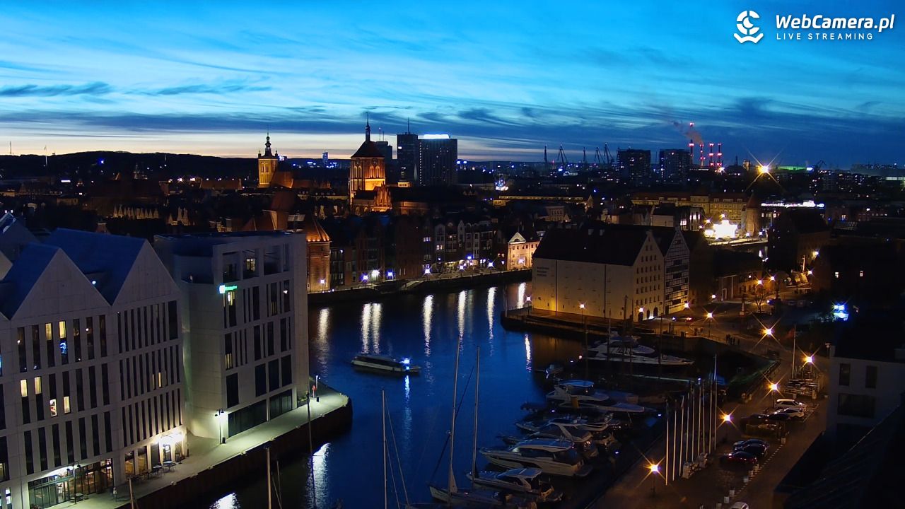 GDAŃSK - widok na Stare Miasto - 29 kwiecień 2026, 21:06