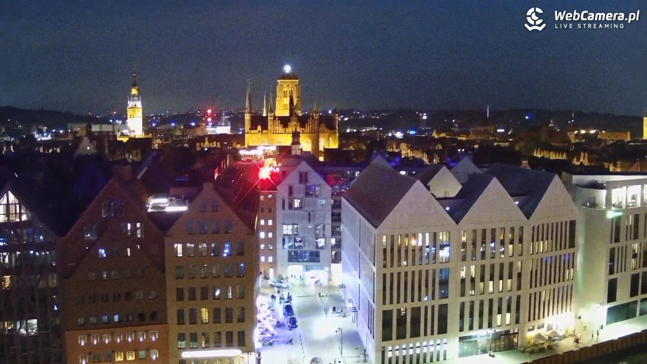 GDAŃSK - widok na Stare Miasto - 31 lipiec 2026, 22:14
