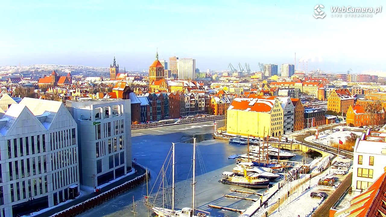 GDAŃSK - widok na Stare Miasto - 18 styczeń 2026, 12:09