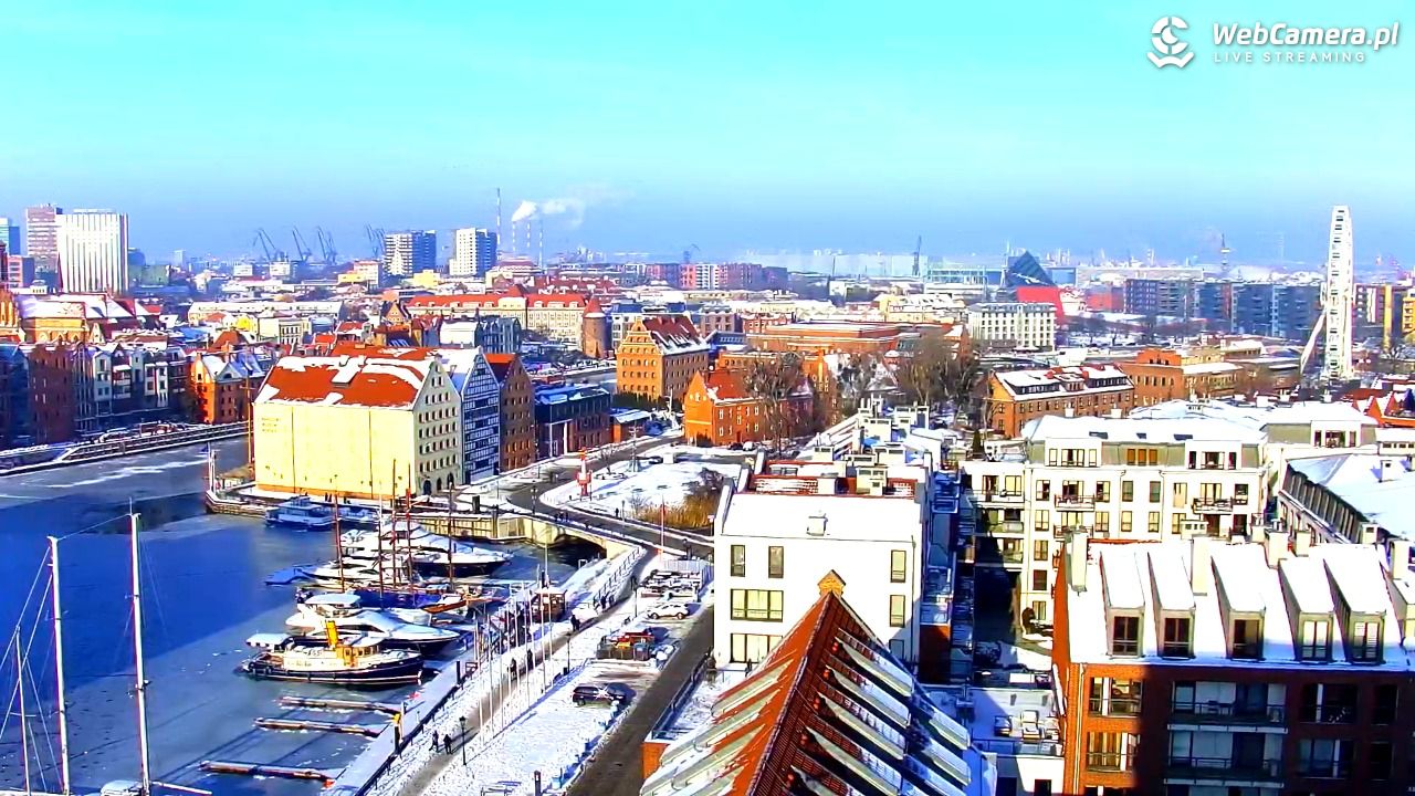 GDAŃSK - widok na Stare Miasto - 18 styczeń 2026, 12:09