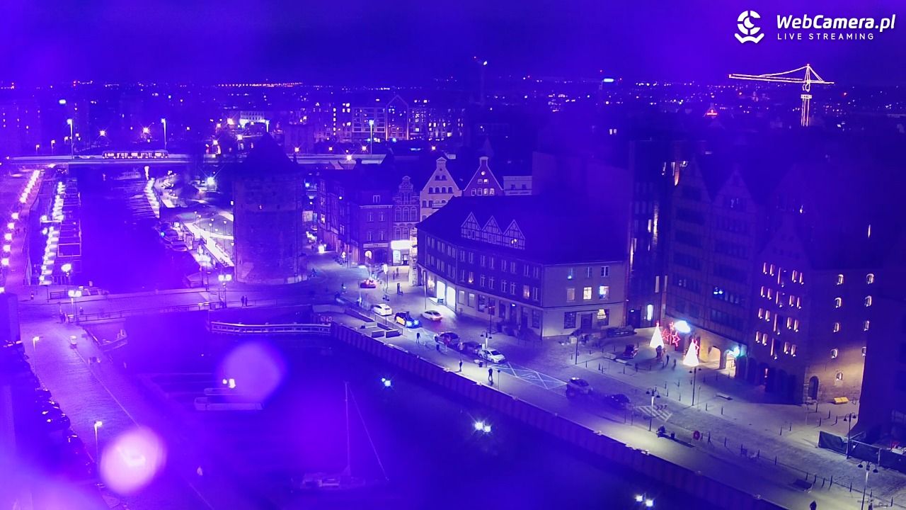GDAŃSK - widok na Stare Miasto - 21 grudzień 2025, 21:24