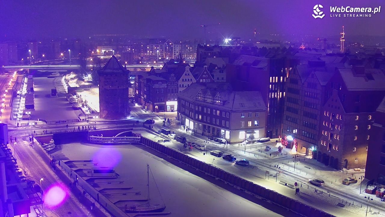 GDAŃSK - widok na Stare Miasto - 07 luty 2026, 20:32
