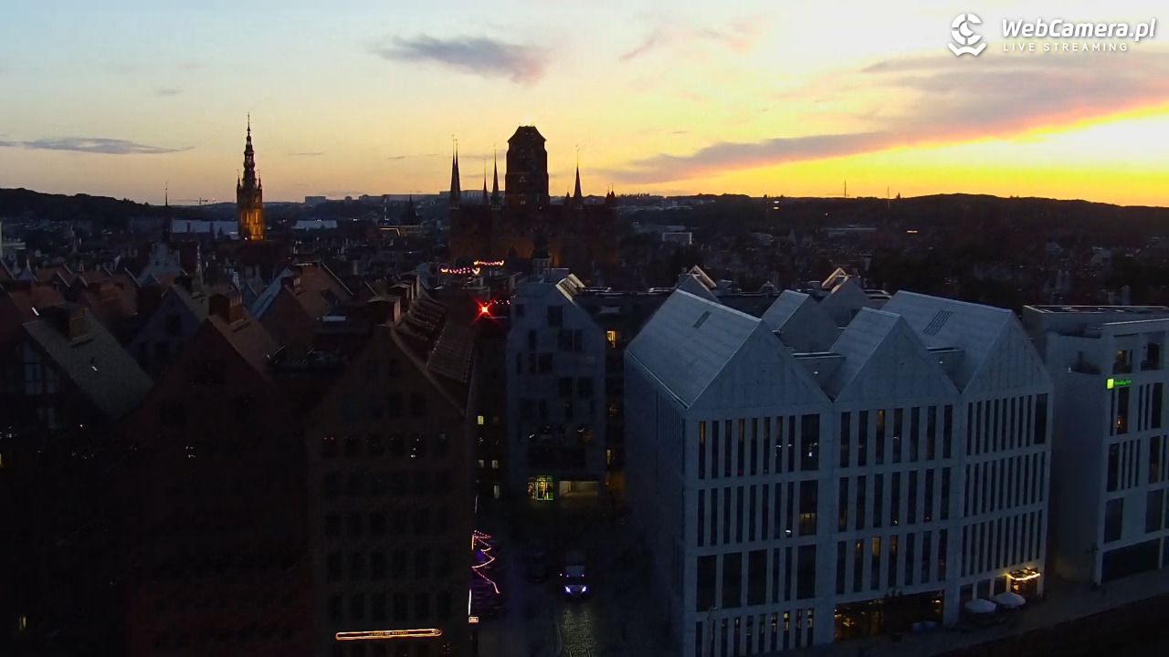 GDAŃSK - widok na Stare Miasto - 14 lipiec 2026, 21:32