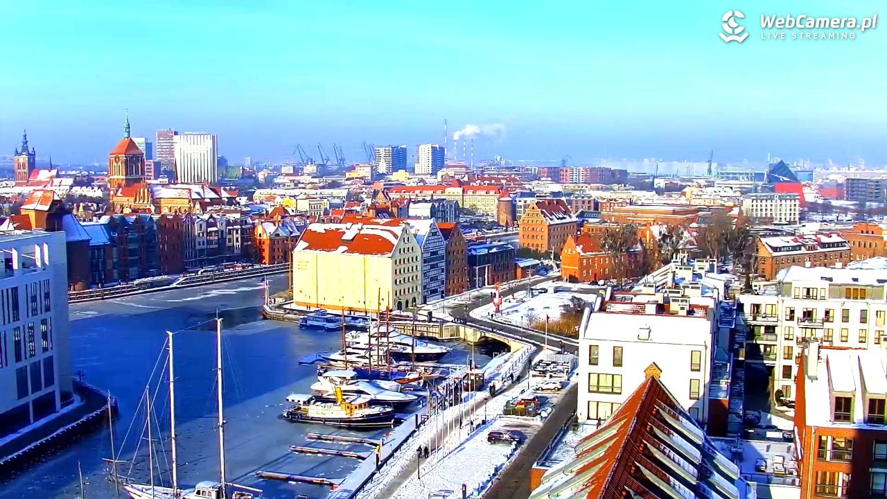 GDAŃSK - widok na Stare Miasto - 18 styczeń 2026, 12:10