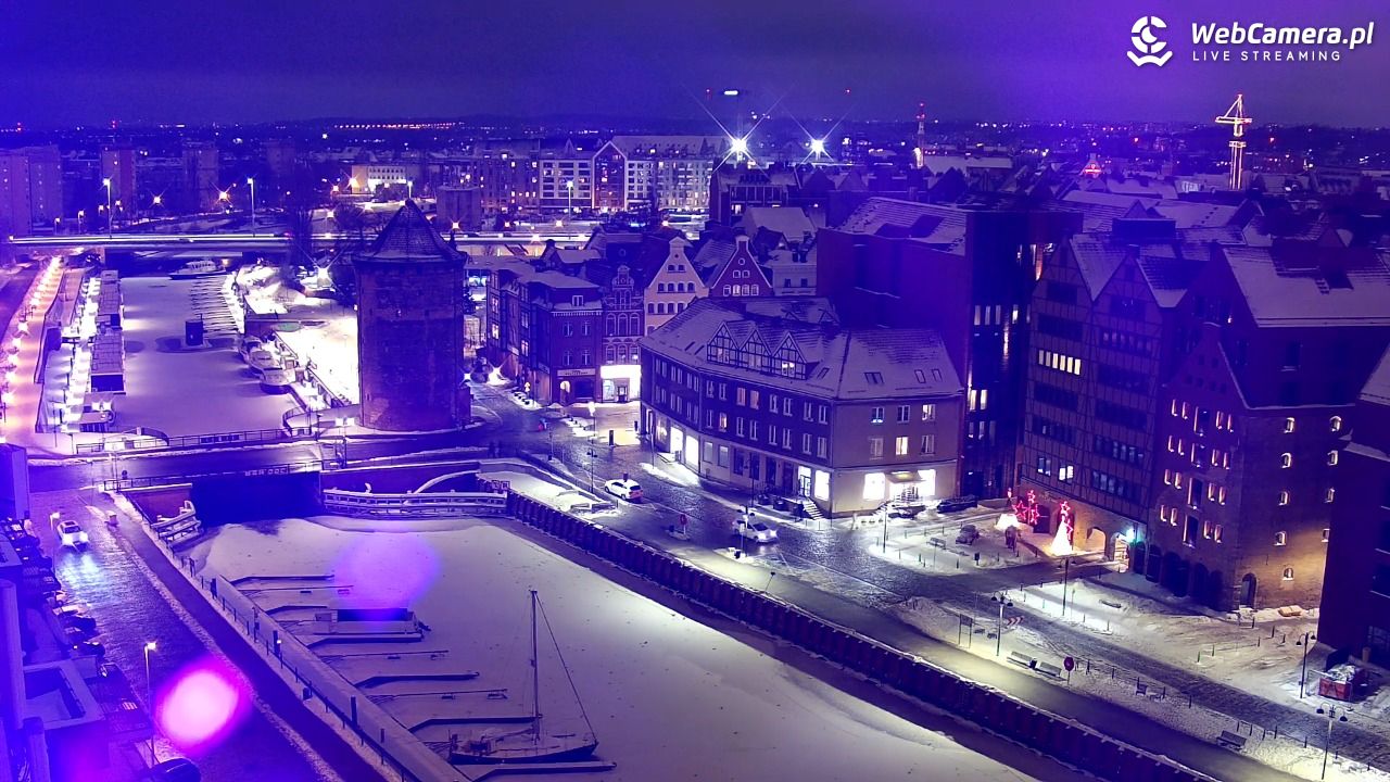GDAŃSK - widok na Stare Miasto - 28 styczeń 2026, 20:18