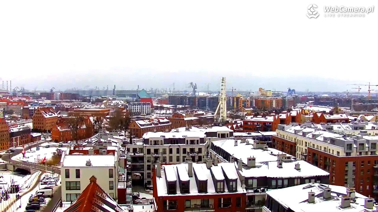 GDAŃSK - widok na Stare Miasto - 30 styczeń 2026, 11:17