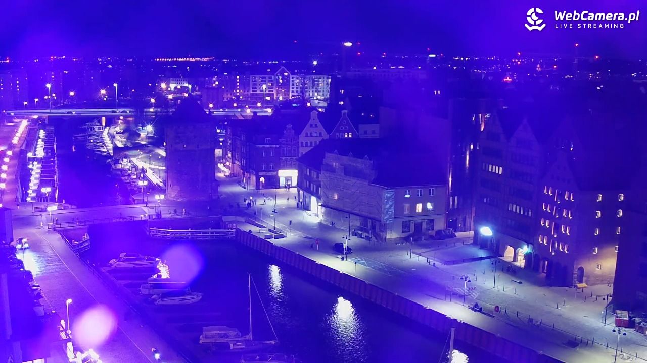 GDAŃSK - widok na Stare Miasto - 21 kwiecień 2026, 21:20