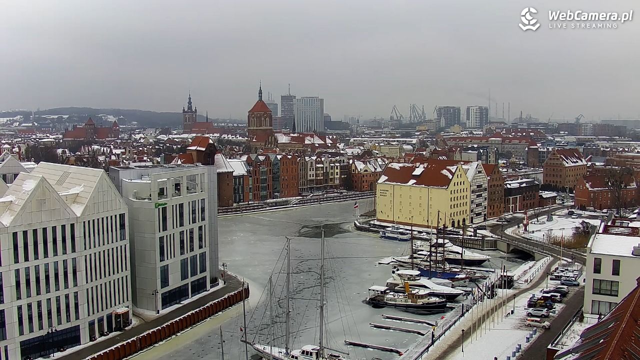 GDAŃSK - widok na Stare Miasto - 26 styczeń 2026, 14:16