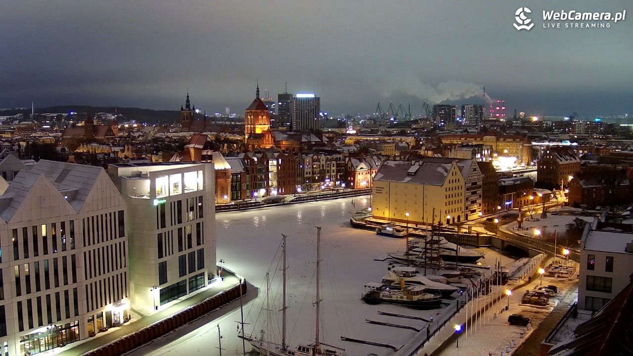 GDAŃSK - widok na Stare Miasto - 29 styczeń 2026, 17:00