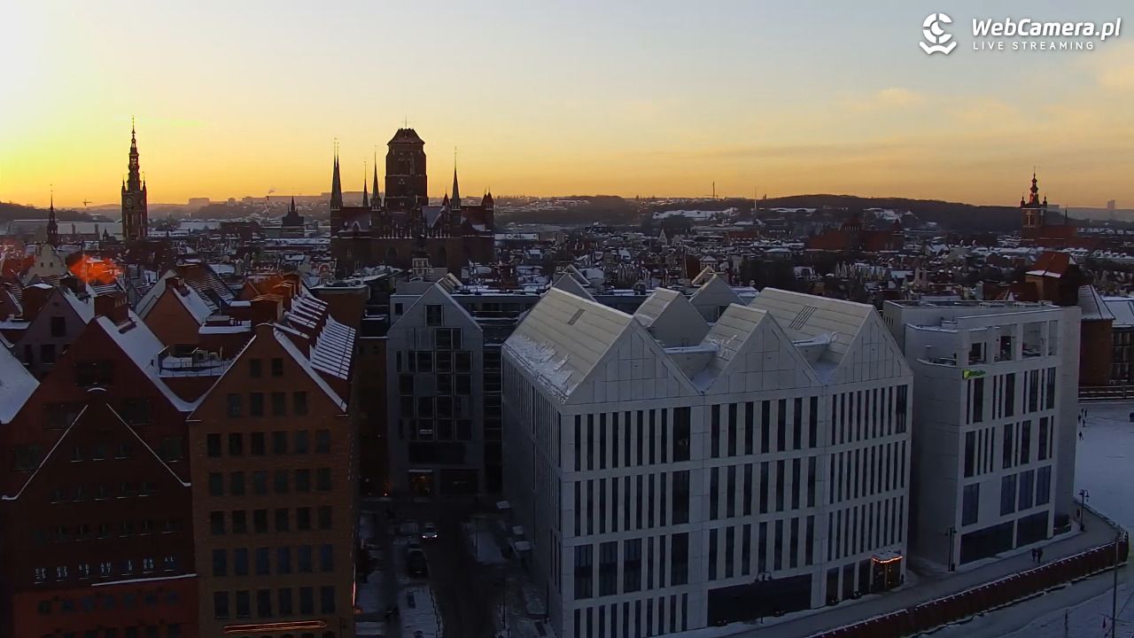 GDAŃSK - widok na Stare Miasto - 02 luty 2026, 16:13