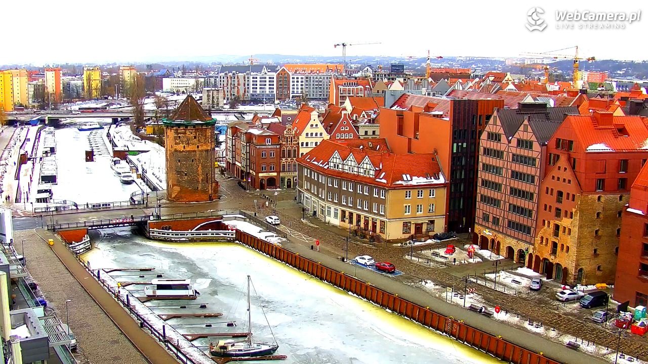 GDAŃSK - widok na Stare Miasto - 24 luty 2026, 08:48