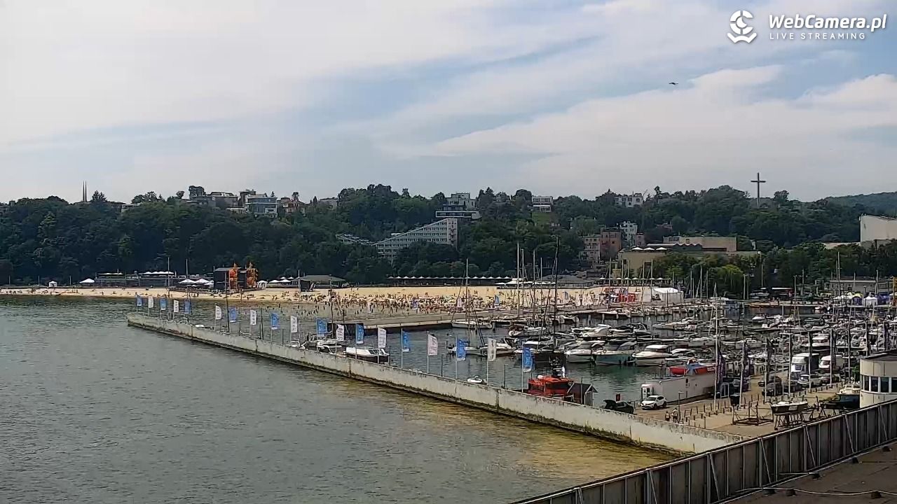 GDYNIA - widok na Przystań Jachtową - 28 czerwiec 2026, 12:37