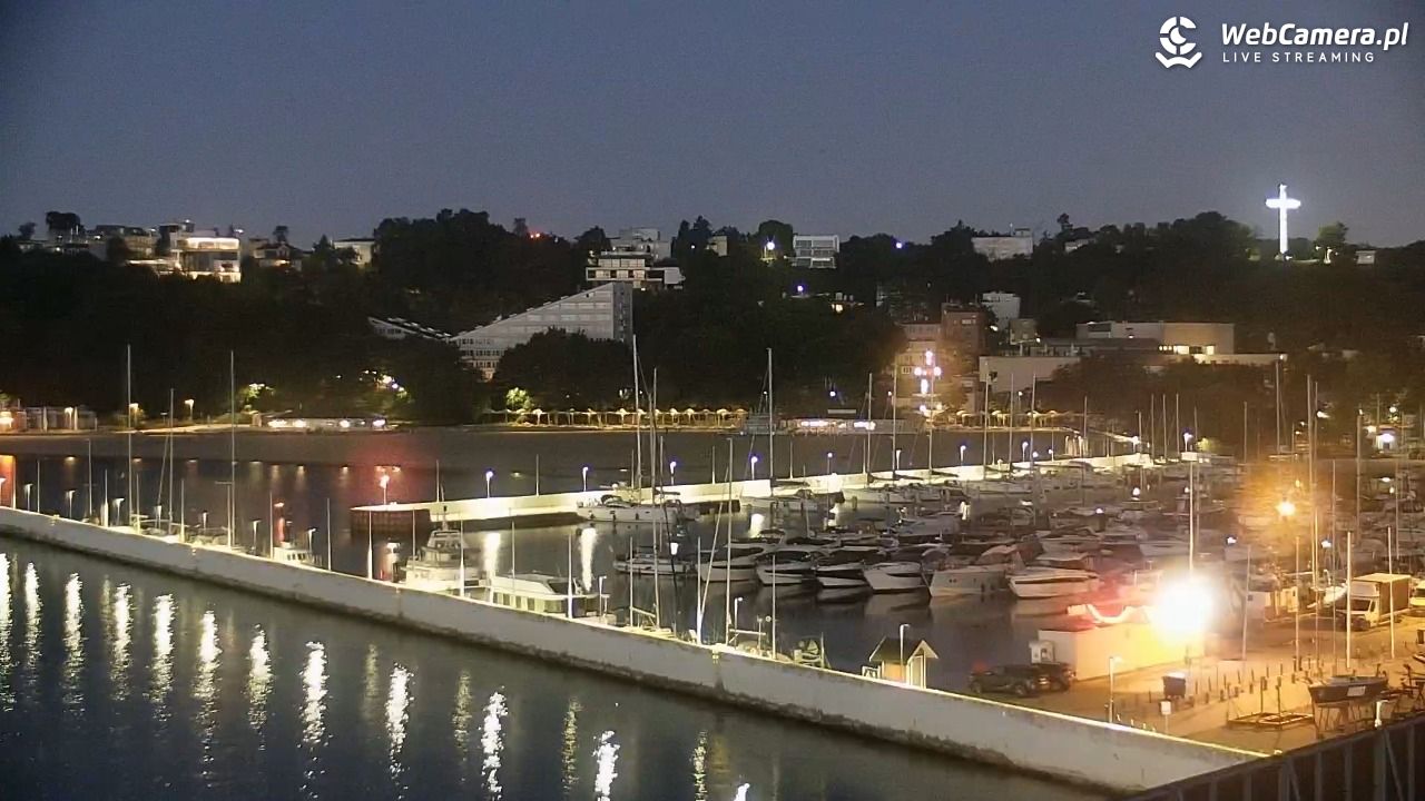 GDYNIA - widok na Przystań Jachtową - 27 wresień 2026, 05:54