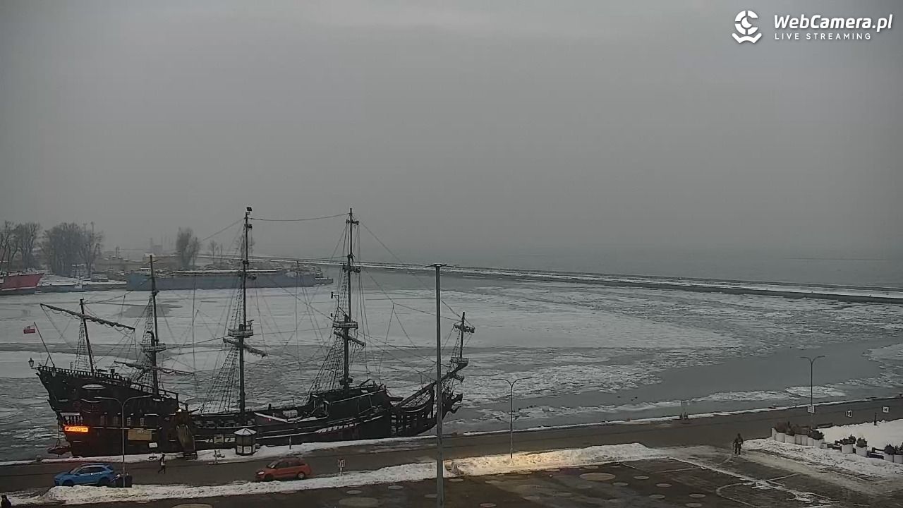 GDYNIA - widok na Przystań Jachtową - 10 luty 2026, 16:46