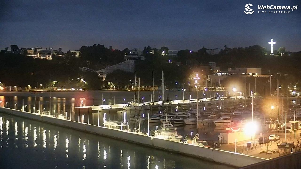 GDYNIA - widok na Przystań Jachtową - 25 wresień 2026, 05:57