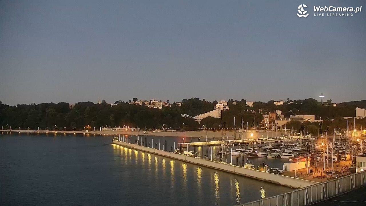 GDYNIA - widok na Przystań Jachtową - 12 sierpień 2026, 04:38