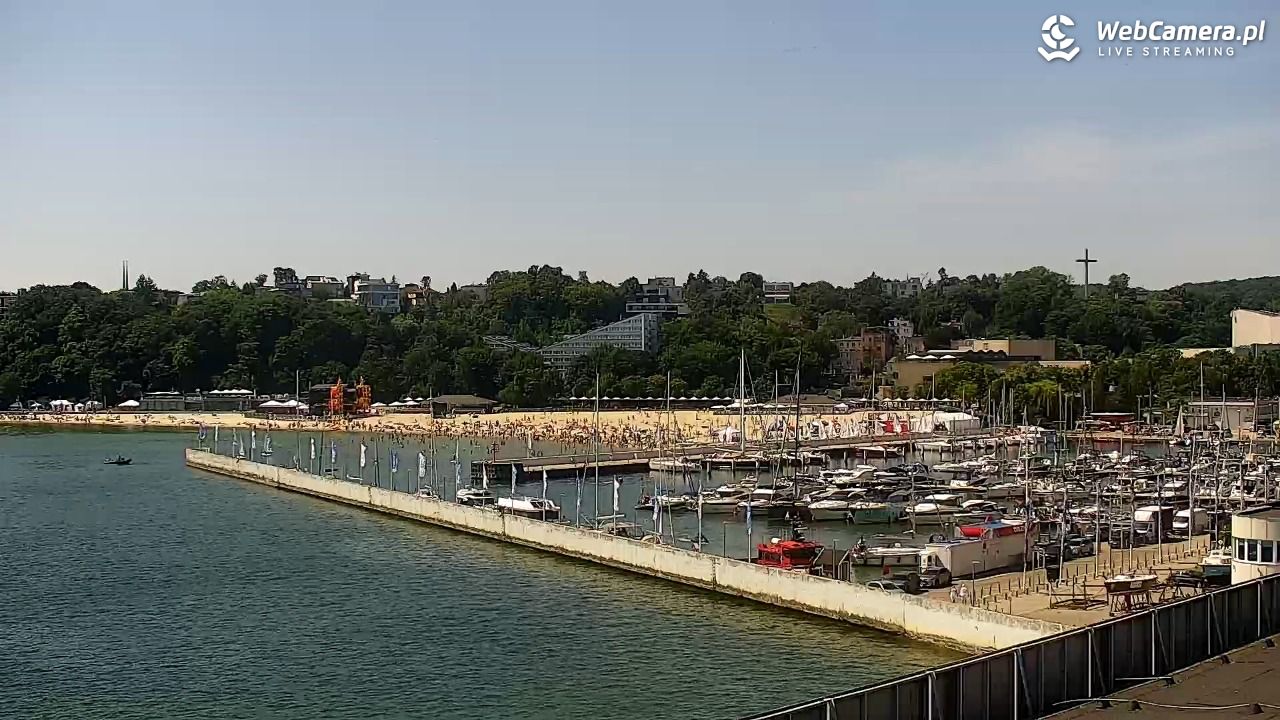 GDYNIA - widok na Przystań Jachtową - 27 czerwiec 2026, 11:55
