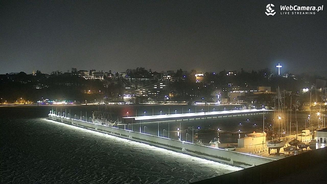 GDYNIA - widok na Przystań Jachtową - 09 luty 2026, 18:49
