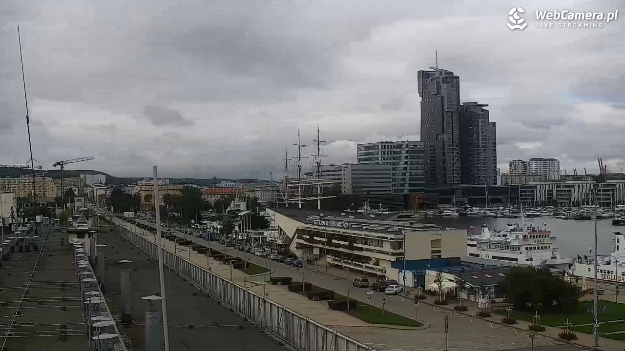 GDYNIA - widok na Przystań Jachtową - 24 wresień 2026, 14:14