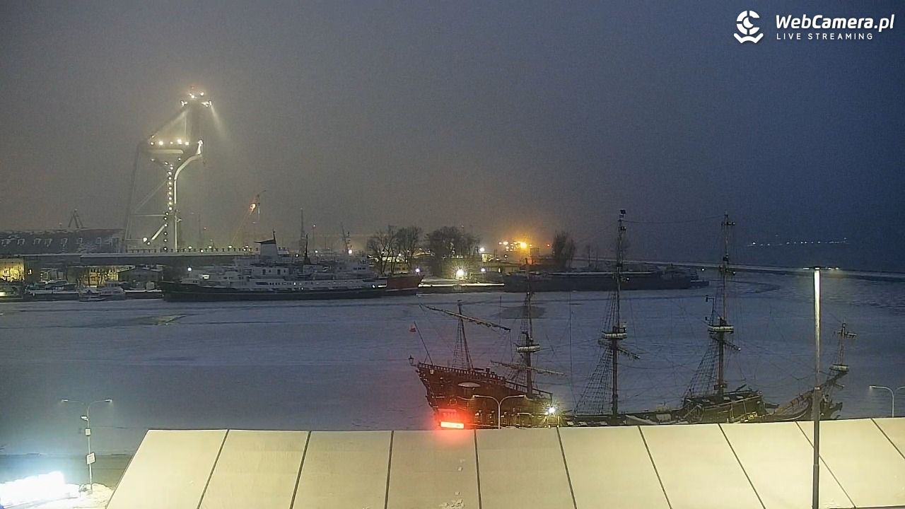 GDYNIA - widok na Przystań Jachtową - 09 luty 2026, 06:44