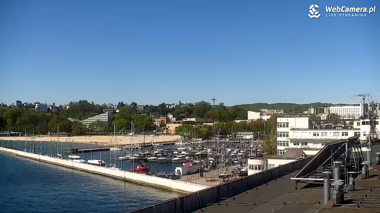 GDYNIA - widok na Przystań Jachtową - 09 maj 2026, 10:04