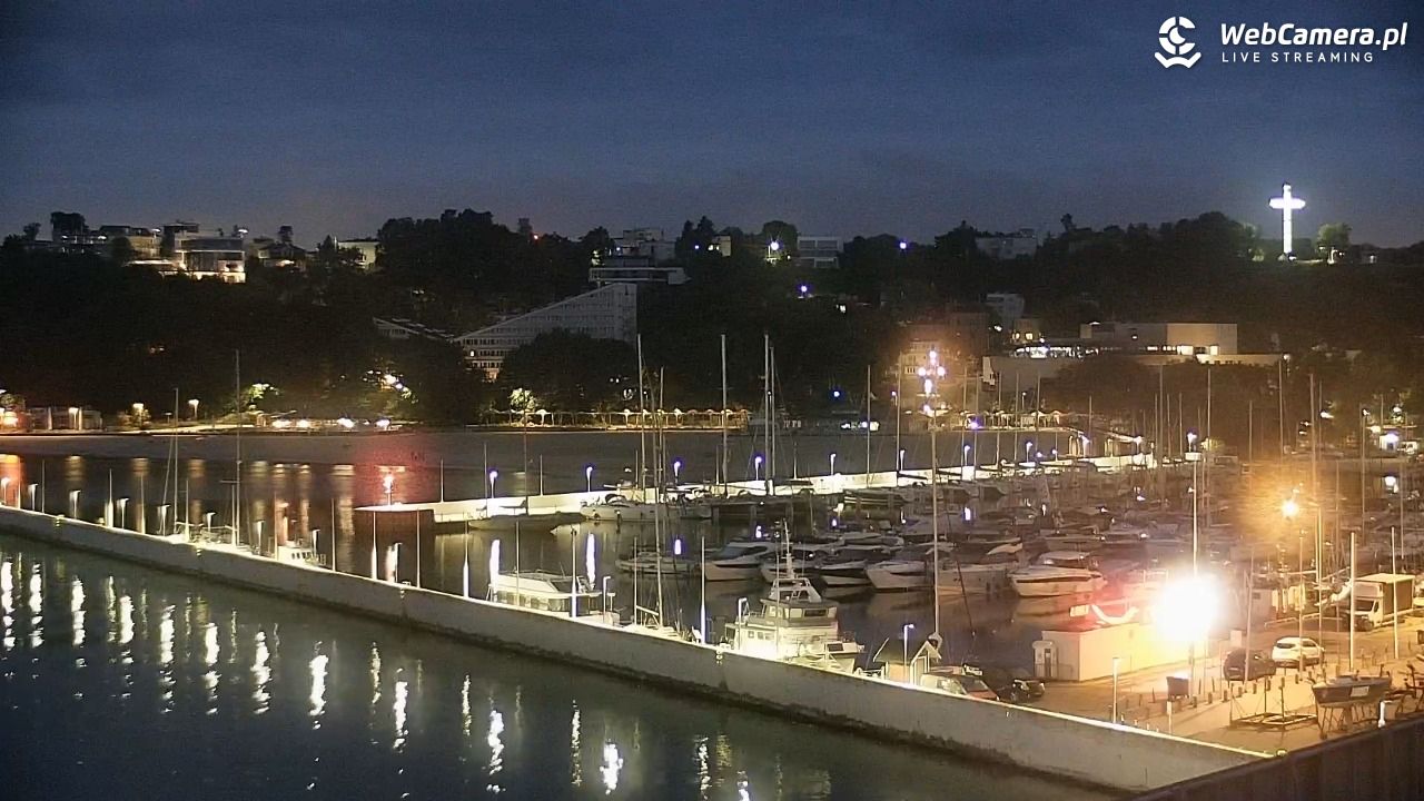 GDYNIA - widok na Przystań Jachtową - 25 wresień 2026, 05:57