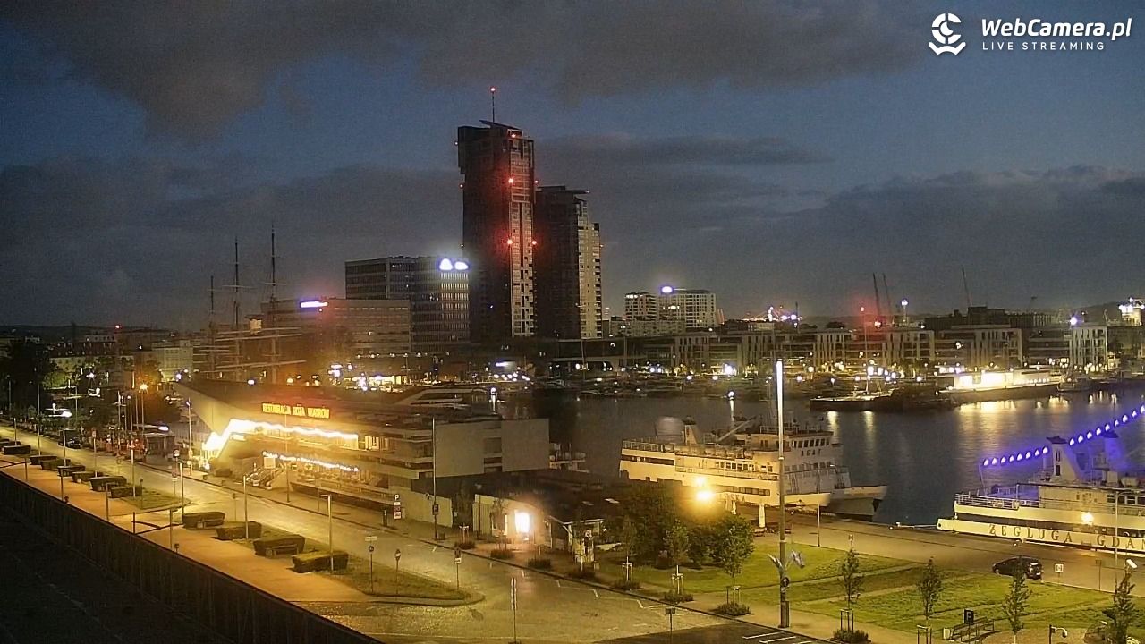 GDYNIA - widok na Przystań Jachtową - 11 sierpień 2026, 04:21