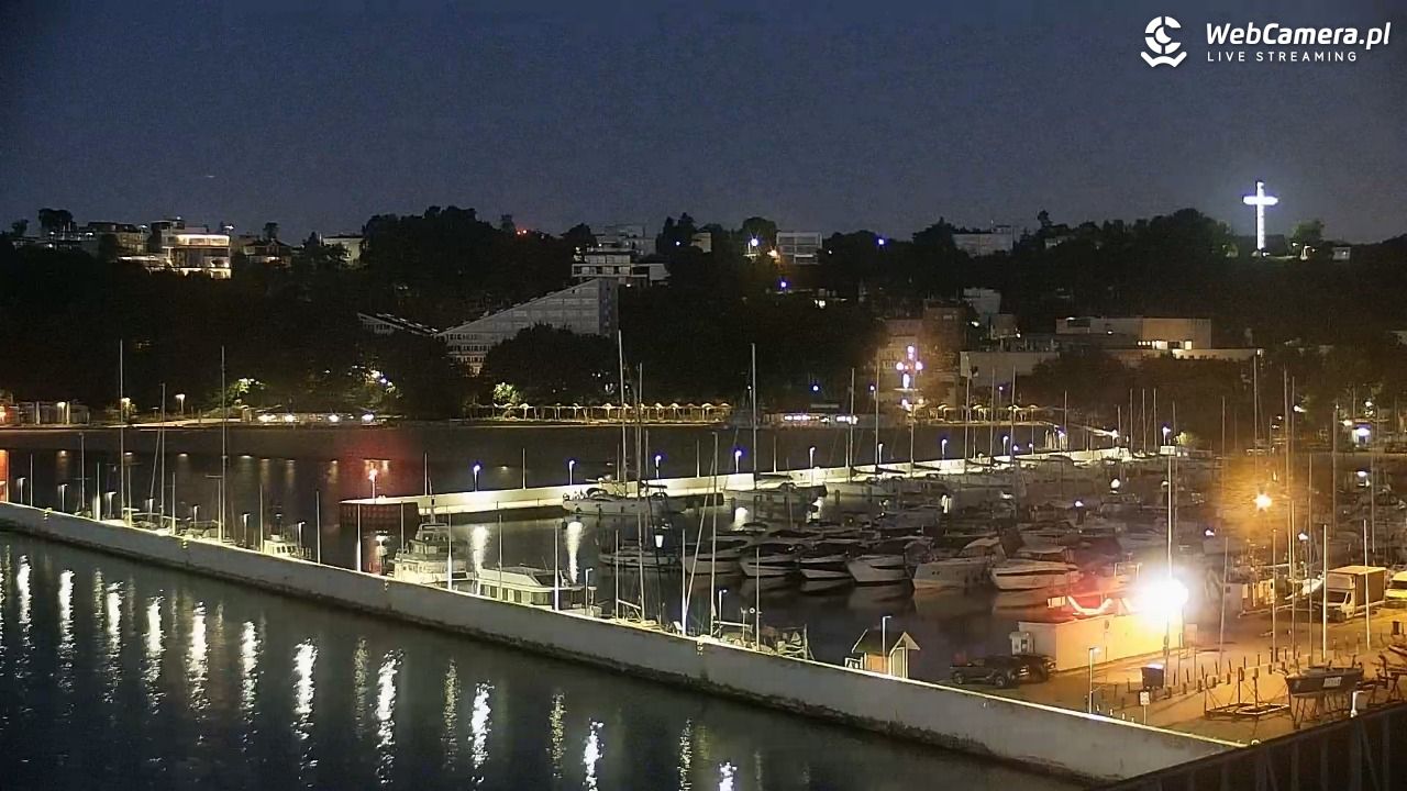 GDYNIA - widok na Przystań Jachtową - 27 wresień 2026, 05:49