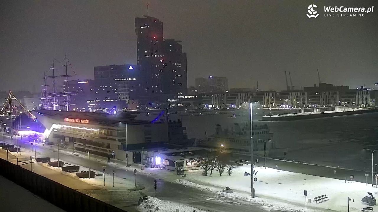 GDYNIA - widok na Przystań Jachtową - 10 luty 2026, 19:30