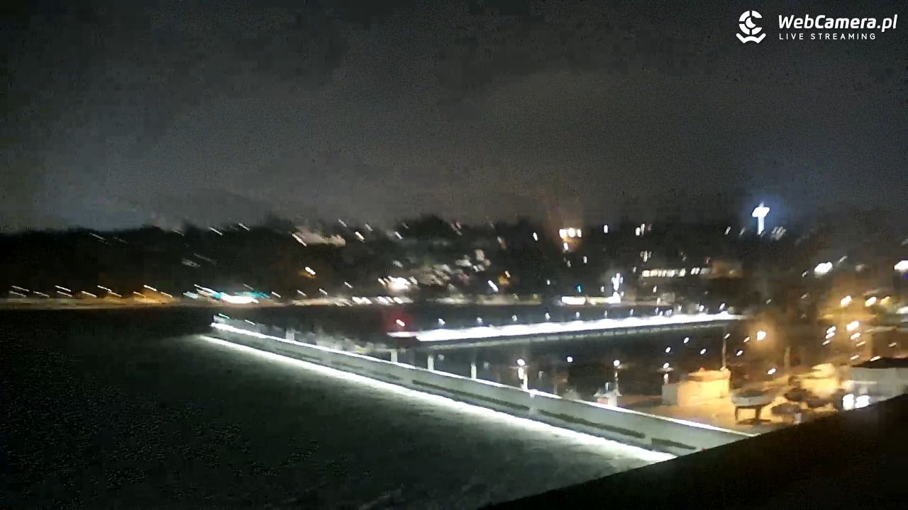 GDYNIA - widok na Przystań Jachtową - 09 luty 2026, 21:05