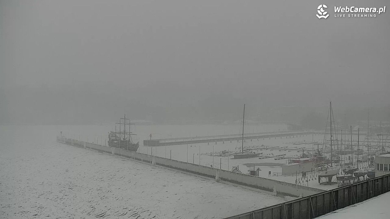 GDYNIA - widok na Przystań Jachtową - 11 luty 2026, 07:21