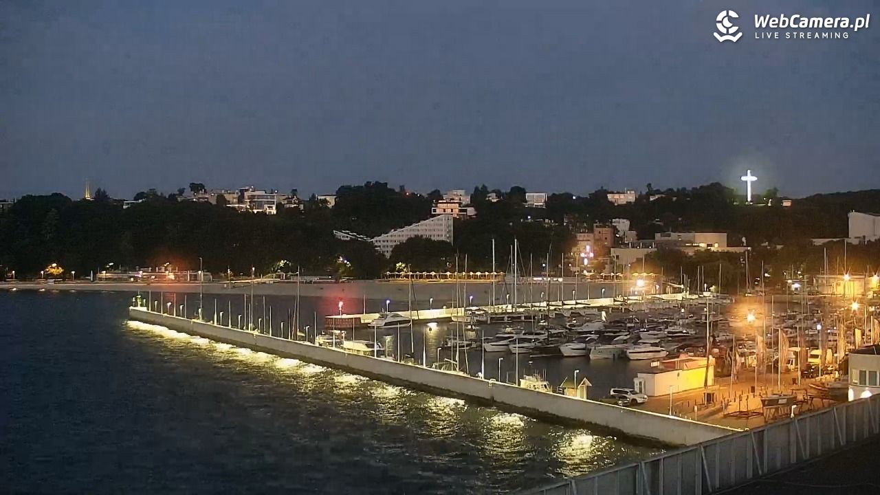 GDYNIA - widok na Przystań Jachtową - 10 sierpień 2026, 04:23