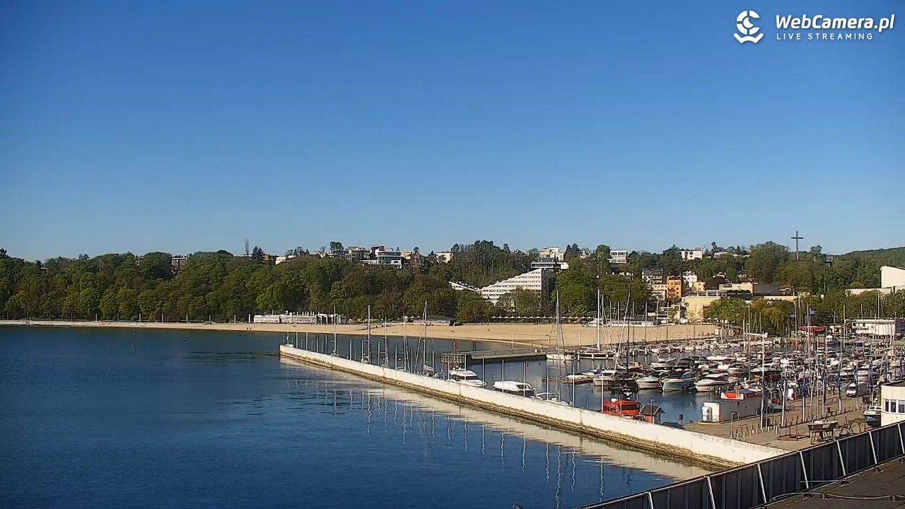 GDYNIA - widok na Przystań Jachtową - 09 maj 2026, 08:01