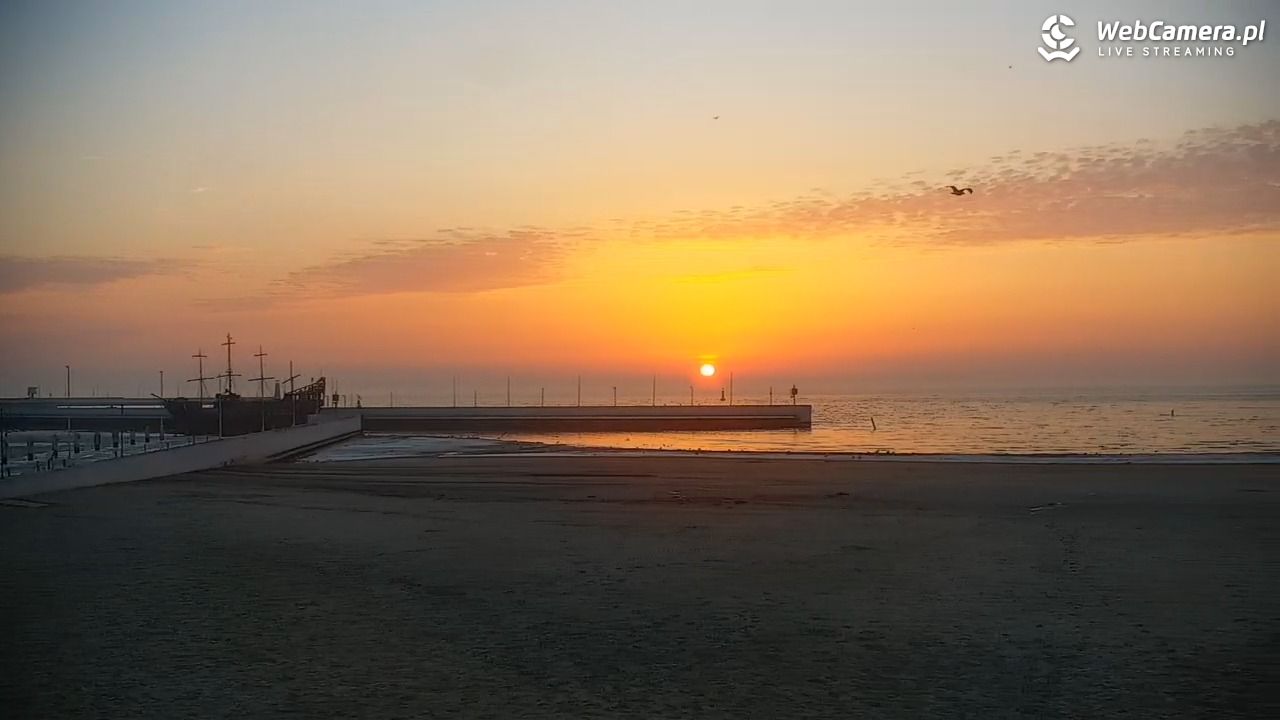 GDYNIA - widok na plażę i marinę - 28 luty 2026, 06:46