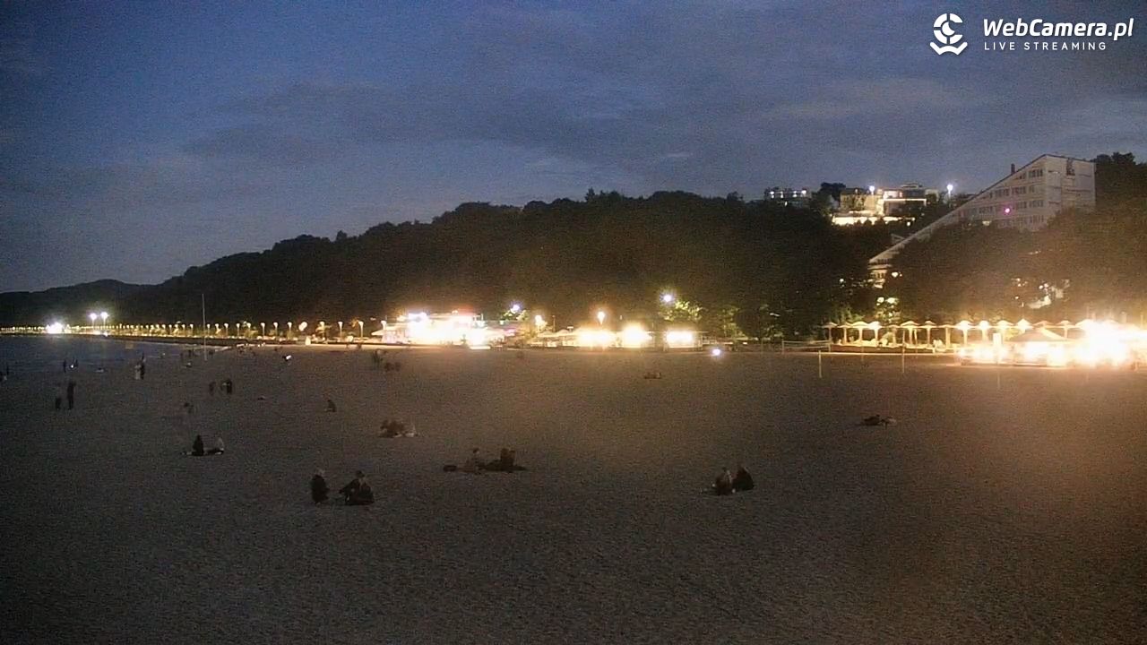 GDYNIA - widok na plażę i marinę - 29 sierpień 2026, 20:39