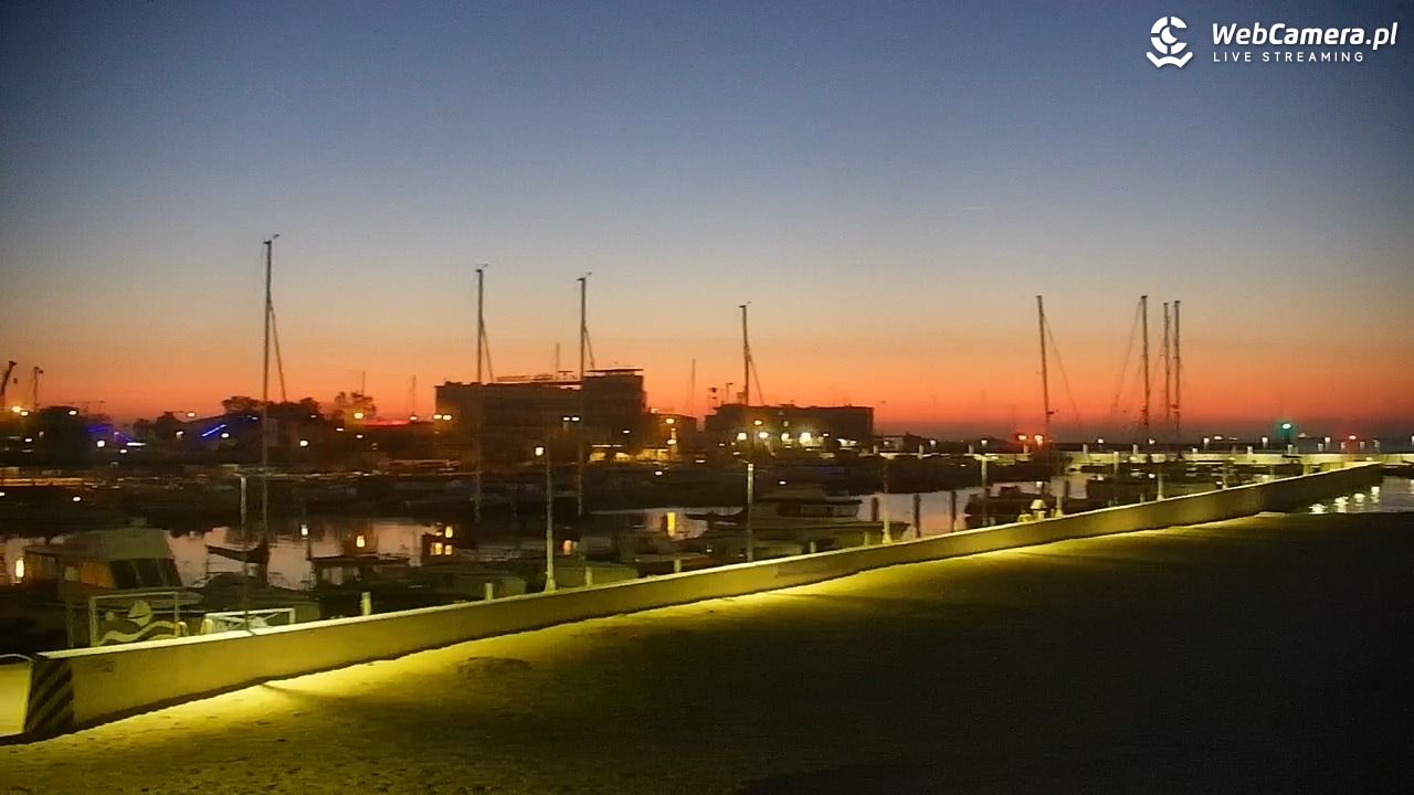 GDYNIA - widok na plażę i marinę - 27 sierpień 2026, 04:52