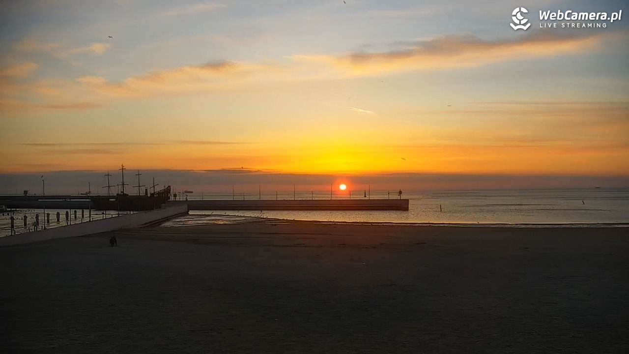 GDYNIA - widok na plażę i marinę - 01 marzec 2026, 06:40