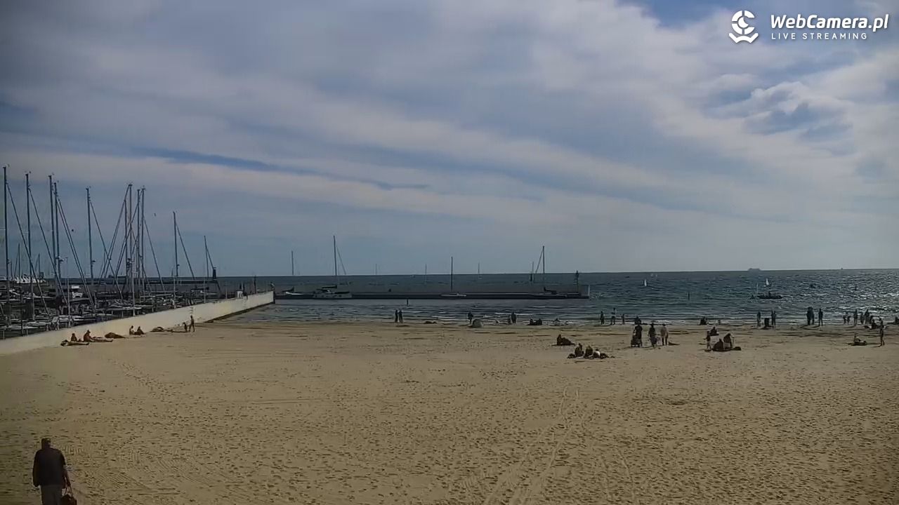 GDYNIA - widok na plażę i marinę - 28 sierpień 2026, 11:08