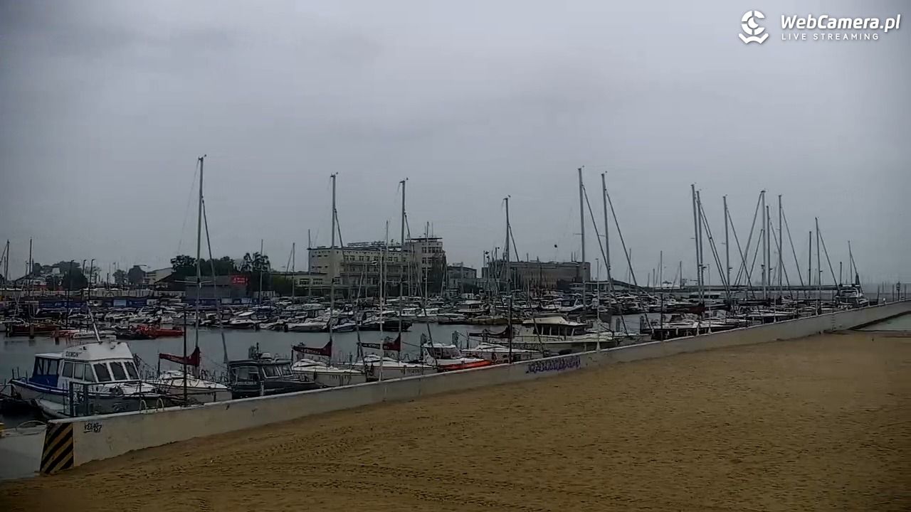 GDYNIA - widok na plażę i marinę - 29 sierpień 2026, 09:05