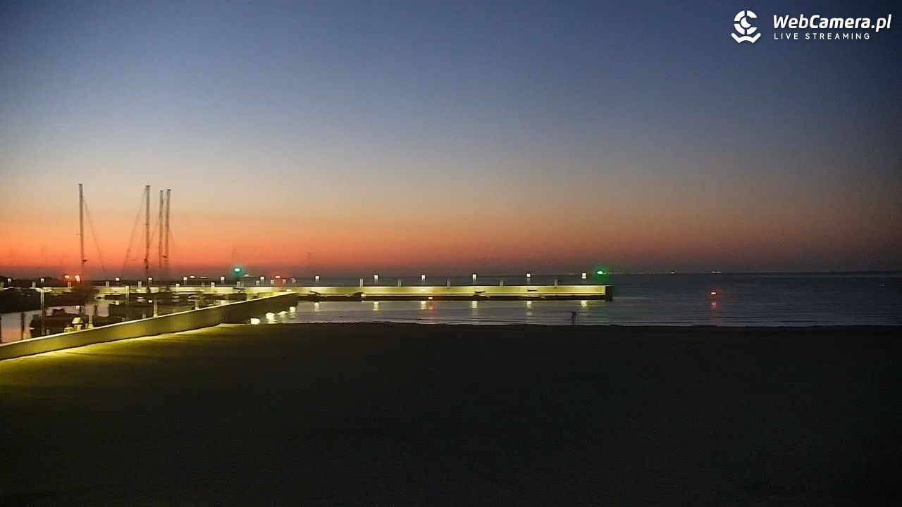 GDYNIA - widok na plażę i marinę - 27 sierpień 2026, 04:52