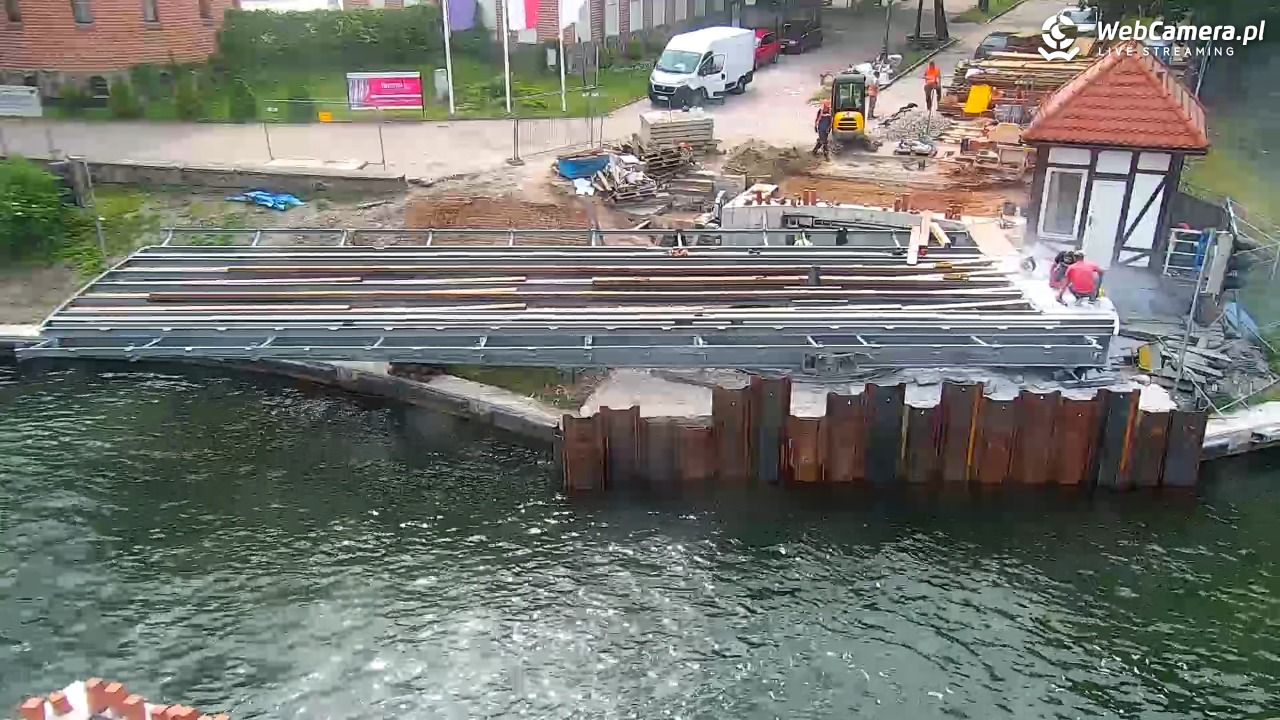 Giżycko - widok na most obrotowy - 10 czerwiec 2025, 14:35