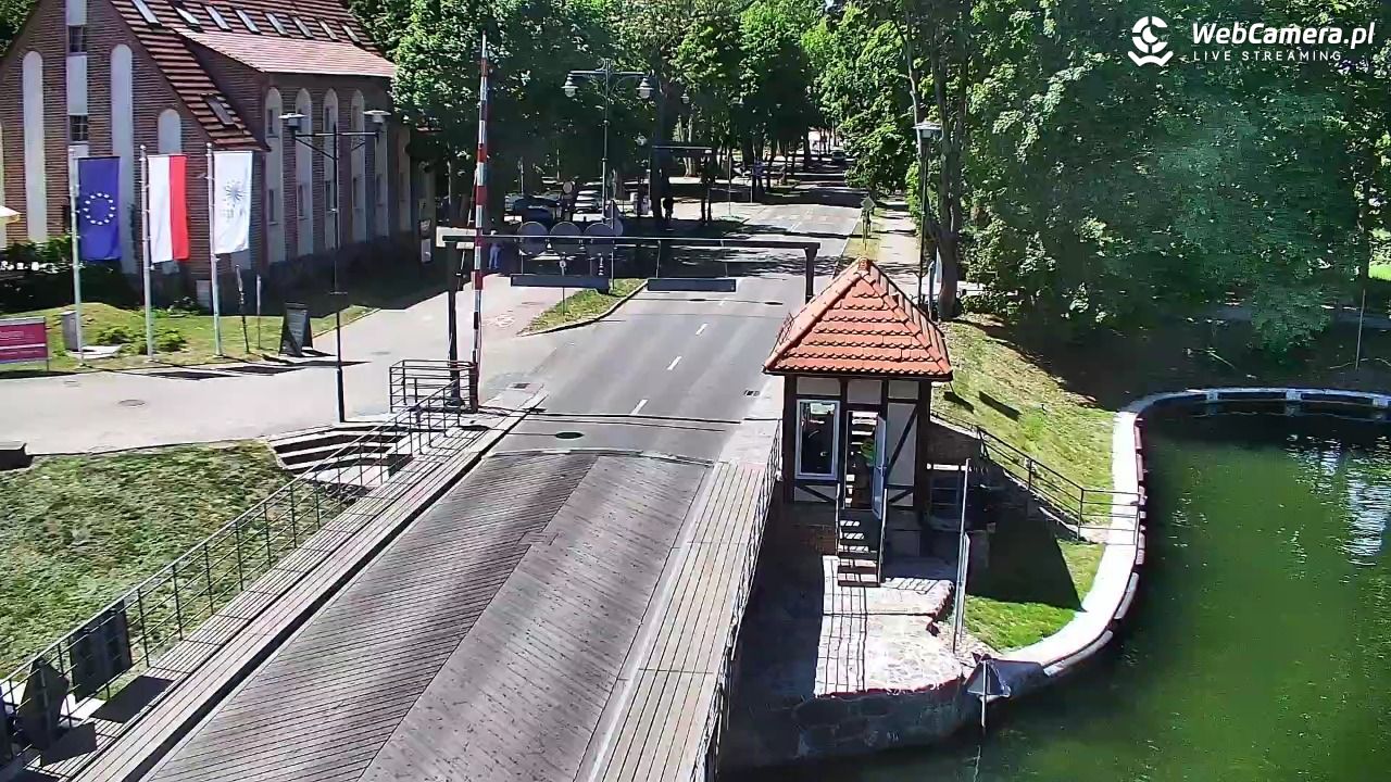 Giżycko - widok na most obrotowy - 30 maj 2026, 12:17