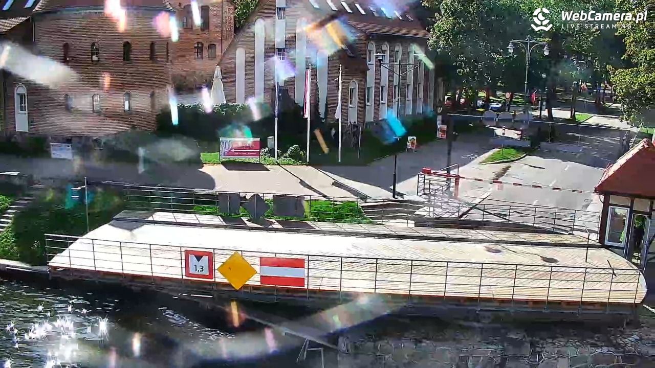 Giżycko - widok na most obrotowy - 16 wresień 2025, 14:00