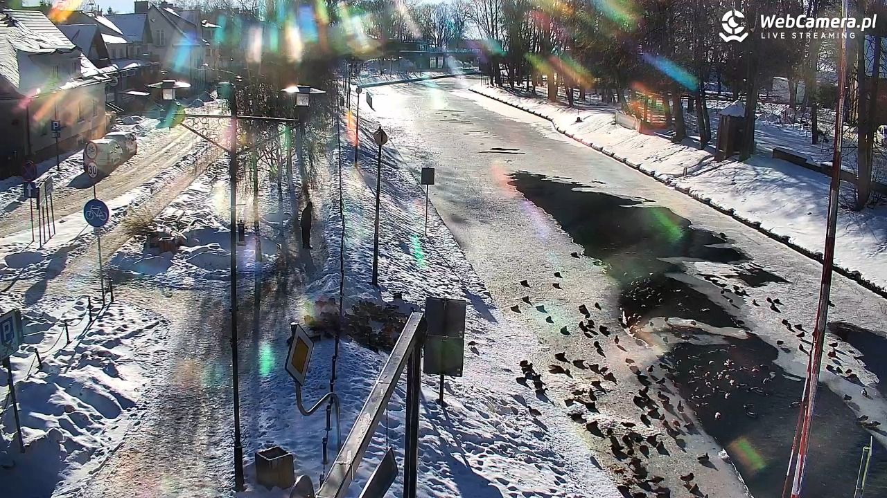 Giżycko - widok na most obrotowy - 15 luty 2026, 09:23