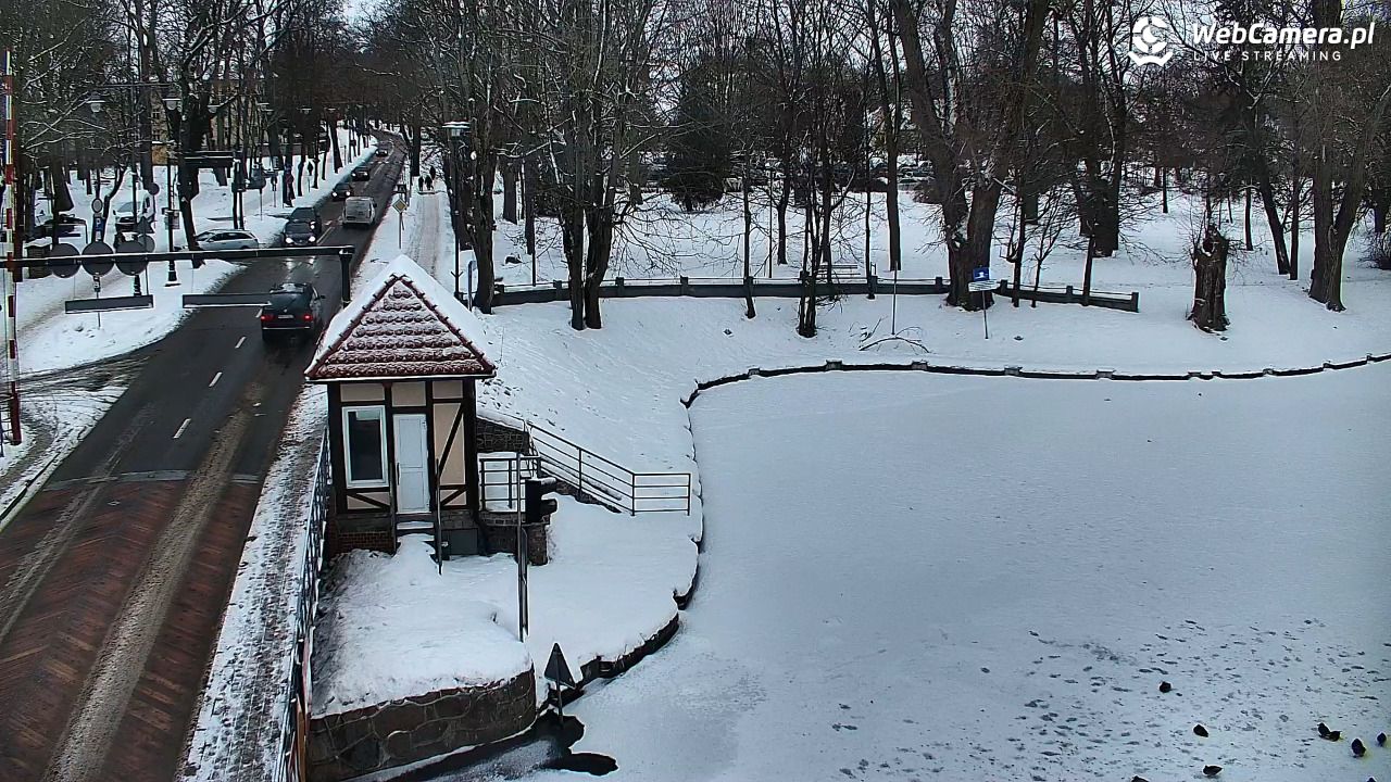 Giżycko - widok na most obrotowy - 19 luty 2026, 07:36