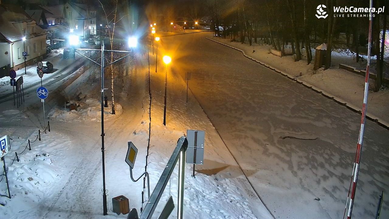 Giżycko - widok na most obrotowy - 17 luty 2026, 20:35