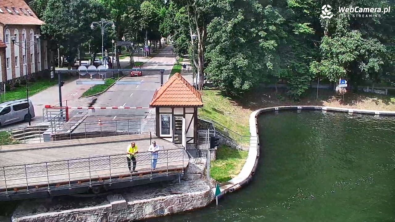 Giżycko - widok na most obrotowy - 21 lipiec 2026, 10:45