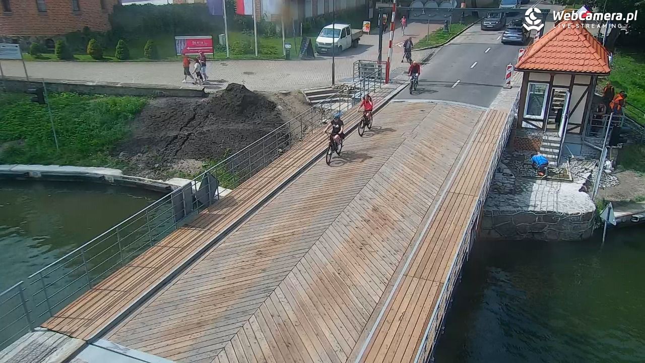 Giżycko - widok na most obrotowy - 30 lipiec 2025, 11:25