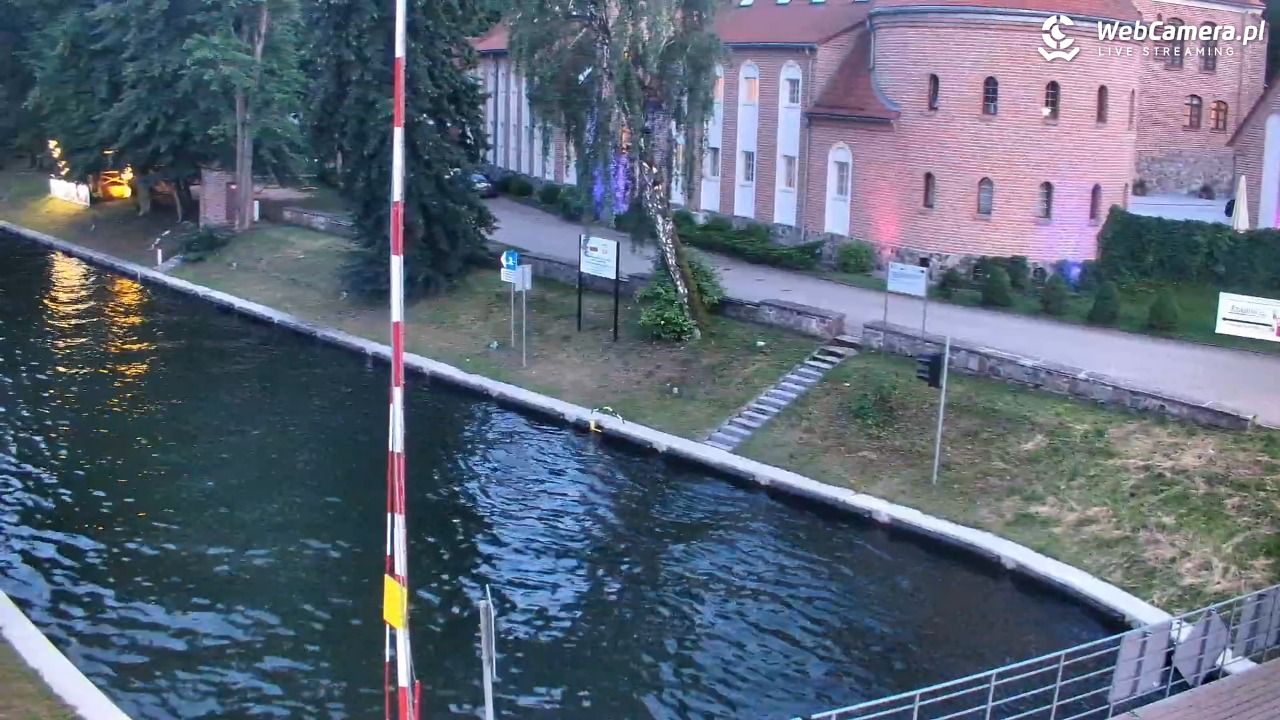 Giżycko - widok na most obrotowy - 20 lipiec 2026, 21:13