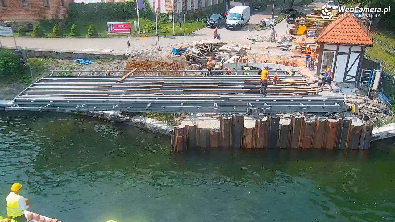 Giżycko - widok na most obrotowy - 10 czerwiec 2025, 11:20